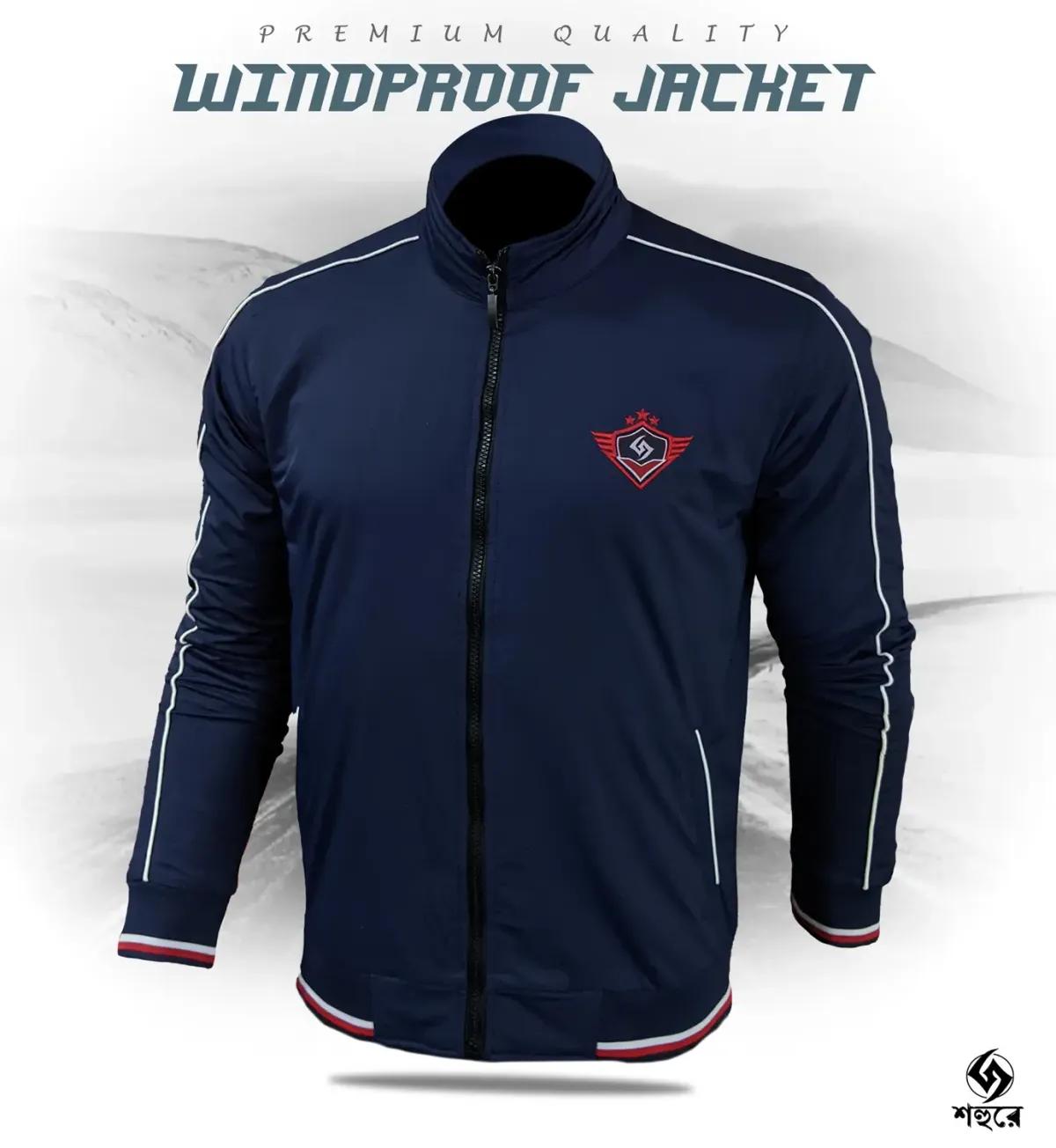Shohure Navy Blue color Double part air proof jacket
